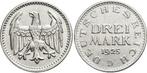 3 Mark 1925 A Weimarer Republik, Postzegels en Munten, Verzenden