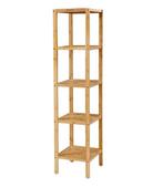 Bamboe Opbergrek met 5 Niveaus – Rek voor Badkamer en Keuken, Huis en Inrichting, Kasten | Boekenkasten, Verzenden, Nieuw