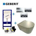 Geberit UP100 Toiletset set49 Civita Randloos Mat Legergroen, Doe-het-zelf en Verbouw, Sanitair, Ophalen of Verzenden, Nieuw, Overige typen