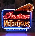 Indian Motorcycles Sales Service Neon 70 x 65 cm, Ophalen, Gebruikt