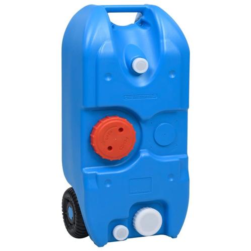 vidaXL Watertank op wielen 40 L blauw, Sport en Fitness, Bergsport en Wandelen, Nieuw, Verzenden