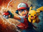 Canvas Fit - Alberto Ricardo - Ash y Pikachu: El Grito de la, Nieuw