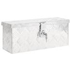 vidaXL Opbergbox 50x15x20,5 cm aluminium zilverkleurig, Verzenden, Nieuw