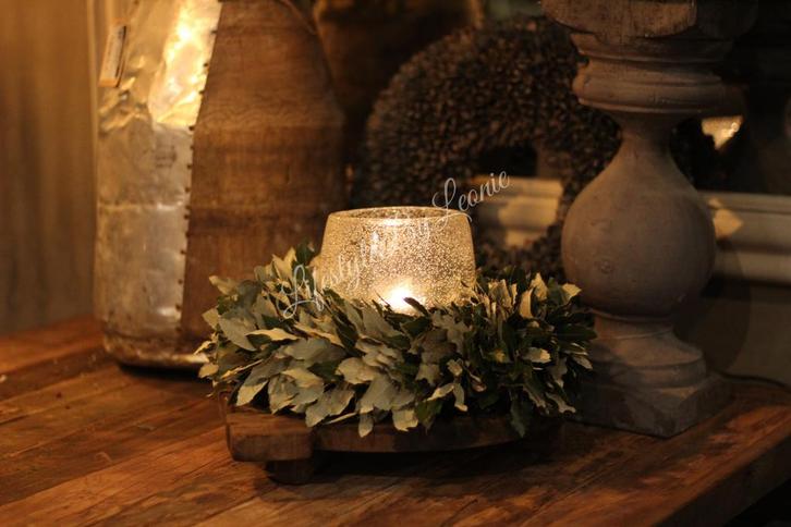 DUTZ round windlicht met bubbels helder 11 cm, Huis en Inrichting, Woonaccessoires | Kandelaars en Kaarsen, Nieuw, Ophalen of Verzenden