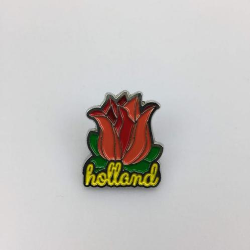 Pin Tulp Holland zilver, Verzamelen, Speldjes, Pins en Buttons, Nieuw, Verzenden