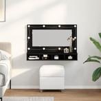 vidaXL LED Spiegelkast in Zwart Eiken - 90x31.5x62 cm, Verzenden, Nieuw