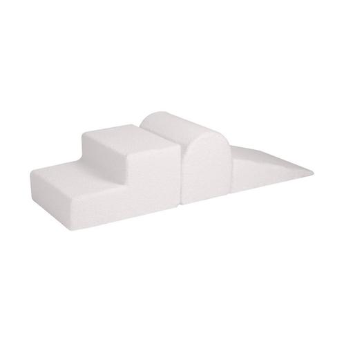Witte foam blokken set van zachte teddystof – 3-delig kin., Kinderen en Baby's, Speelgoed | Educatief en Creatief, Nieuw, Ophalen of Verzenden