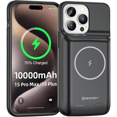Newdery - accu telefoonhoesje voor iPhone 15 Pro Max/15, Telecommunicatie, Vaste telefoons | Handsets en Draadloos, Verzenden