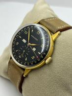 Movado - Calendograf Triple Date Yellow Gold Capped - Zonder, Nieuw