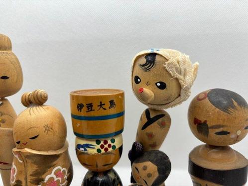 Vintage creatieve Kokeshi-poppen – Andere workshop – Japanse, Antiek en Kunst, Antiek | Speelgoed