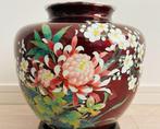 Japanse cloisonné vaas met bloemmotief - Glas - Japan -