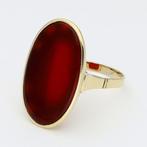 Ring - 14 karaat Geel goud - Carneool, Nieuw