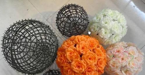 Plastic ball-frame voor pomander 5 cm. (binnenmaat) roos, Hobby en Vrije tijd, Knutselen, Nieuw, Ophalen of Verzenden