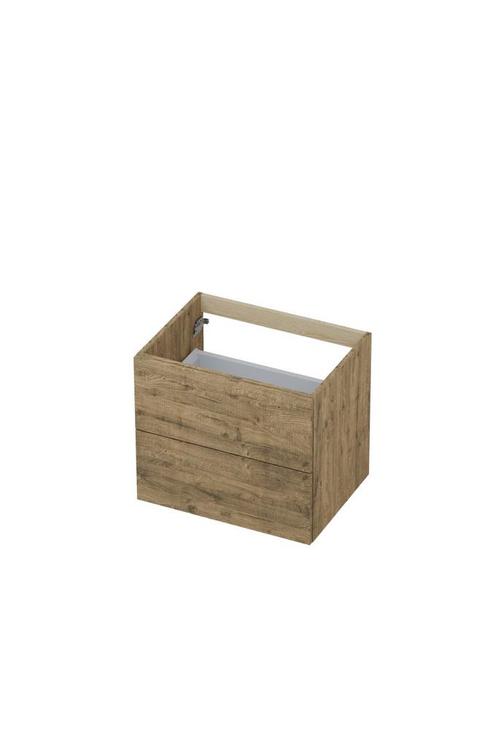 Onderkast INK 2 laden met grepen hout d, Doe-het-zelf en Verbouw, Sanitair, Bad, Nieuw, Ophalen of Verzenden