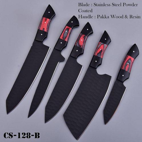 Keukenmes - Chefs knife - Pakkawood en hoogwaardig staal, Antiek en Kunst, Antiek | Keukenbenodigdheden