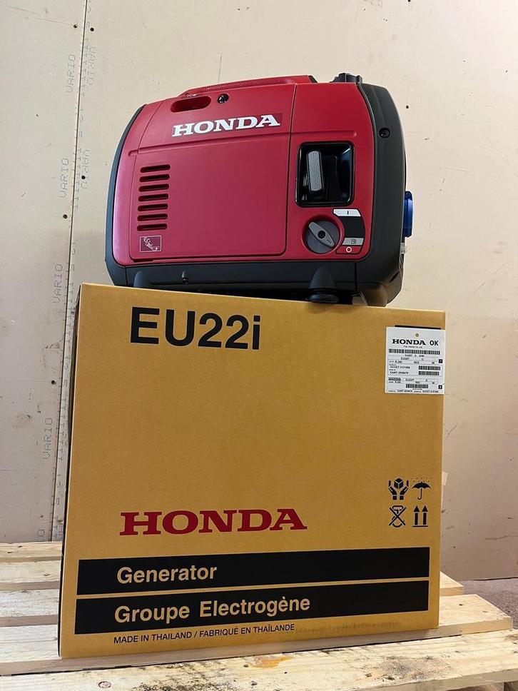 Generator Honda EU22i Showroommodel 2025, Doe-het-zelf en Verbouw, Aggregaten, Minder dan 5 kVA, Geluidgedempt, Nieuw, Benzine