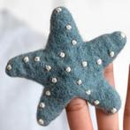 Vingerpoppetje Wolvilt - Sealife - Zeester - Handmade&Fairma, Ophalen of Verzenden, Nieuw
