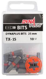 Dynaplus schroefbit TX15 25mm - 10 stuks, Doe-het-zelf en Verbouw, Gereedschap | Handgereedschap, Verzenden, Nieuw