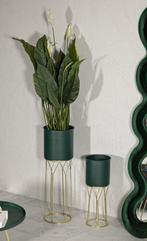 VAASHOUDER GRENT STAND SET 2 STUKS CM Ø 23X70-19X50, Huis en Inrichting, Woonaccessoires | Vazen, Ophalen of Verzenden, Nieuw