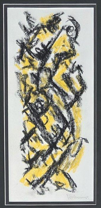 Theo Wolvecamp (1925-1992) - Abstracte compositie, Antiek en Kunst, Kunst | Schilderijen | Modern