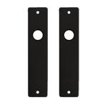 Kortschild 180x41 blind - alu/zwart, Verzenden, Nieuw