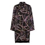 Ana Alcazar • zwarte satijnen jurk ketting motief • 38, Maat 38/40 (M), Verzenden, Zwart, Nieuw