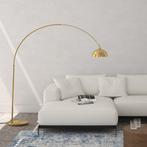 Booglamp Arcus, staal, retro-stijl, 60W - goud, Verzenden, Nieuw