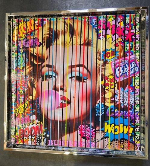Elmago - Marilyn pop bubble gum 3 codebarre (large), Antiek en Kunst, Kunst | Schilderijen | Modern