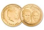 5 Dollar Gouden Royal Wedding munt Harry and Meghan, Verzenden