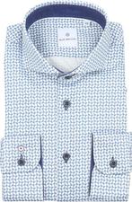 Blue Industry Overhemd Cirkels Blauw maat 43 Heren, Kleding | Heren, Overhemden, Verzenden, Nieuw, Blauw, Blue Industry