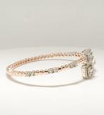 Manchetarmband - 14 karaat Roségoud - 1.43ct. tw. Diamant