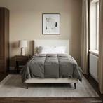 vidaXL Zomer Dekbed Gekwilt Lichtgrijs 135 x 200 cm, Verzenden, Nieuw