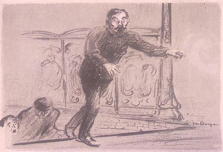 Vooruitgang - Litho Kees van Dongen (lijst optie, lithos), Antiek en Kunst, Kunst | Litho's en Zeefdrukken, Verzenden