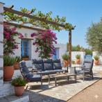 Kota stoel bank loungeset verstelbaar 4 delig antraciet, Tuin en Terras, Ophalen of Verzenden, Nieuw, Aluminium