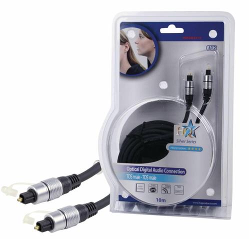 Digitale Audiokabel TosLink Male - TosLink Male 10 m Donkerg, Audio, Tv en Foto, Audiokabels en Televisiekabels, Optische kabel