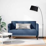 vidaXL Loveseat bank blauw 111 cm stof, Verzenden, Nieuw, Stof