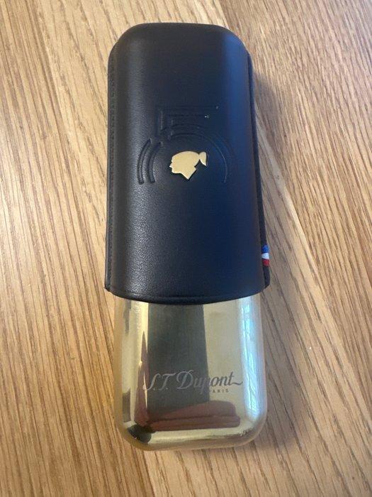 S.T. Dupont - Sigarendoos - Verguld, Leder, Verzamelen, Rookartikelen, Aanstekers en Luciferdoosjes