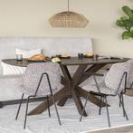 *WOONWINKEL* Eleonora Nikki Eettafel Donker Bruin Hout 280 C, Huis en Inrichting, Tafels | Eettafels, Verzenden, Nieuw