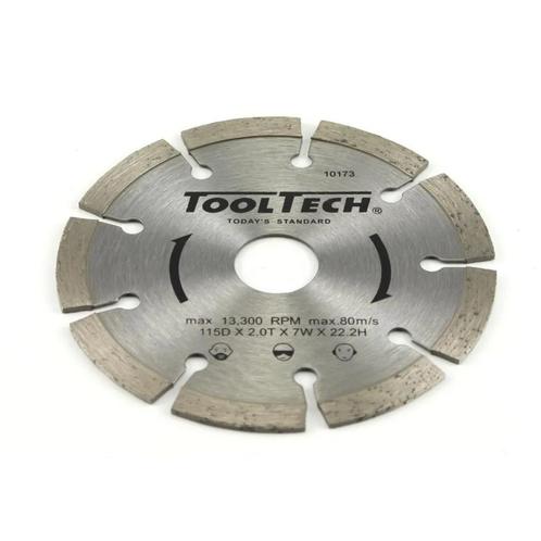 Tooltech Diamant doorslijpschijf 115 mm - Gesegmenteerd -..., Doe-het-zelf en Verbouw, Gereedschap | Slijpmachines, Nieuw, Ophalen of Verzenden