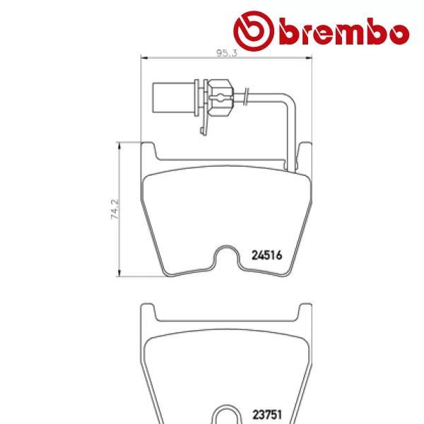 BREMBO Remblokken set AUDI R8 5.2 FSI quattro voorzijde, Auto-onderdelen, Besturing, Nieuw, Verzenden