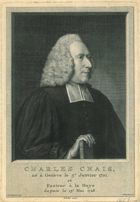 Portrait of Charles-Pierre Chais, Antiek en Kunst, Kunst | Etsen en Gravures