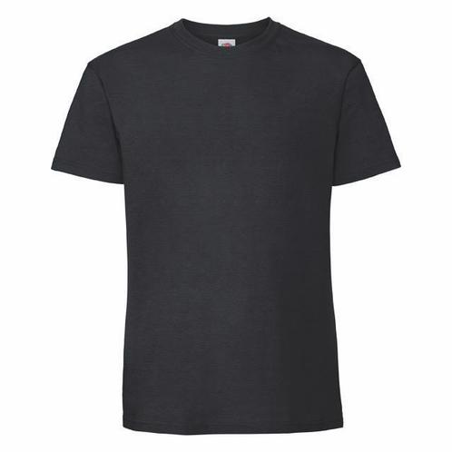 T-shirt Fruit of the Loom Heavy Cotton 195 / F182 zwart, Kleding | Heren, T-shirts, Overige kleuren, Nieuw, Overige maten