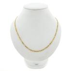 Gouden Figaro schakelketting, Ophalen of Verzenden, Gebruikt, Overige kleuren, Goud