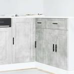 vidaXL Keuken onderkast Porto bewerkt hout betongrijs, Huis en Inrichting, Keuken | Keukenelementen, Verzenden, Nieuw, Grijs