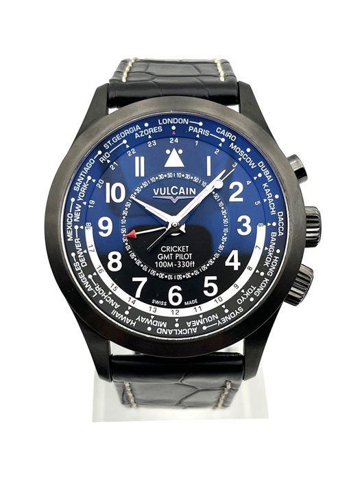 Vulcain - Aviator Cricket GMT Pilot - Limited Edition Black, Sieraden, Tassen en Uiterlijk, Horloges | Heren