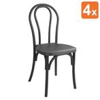 Stoelen | SOHO BENTWOOD | Hars | Zwart | In-/Outdoor |, Verzenden, Nieuw in verpakking