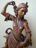 sculptuur, Artemis with bow and arrow - 60 cm - Hout