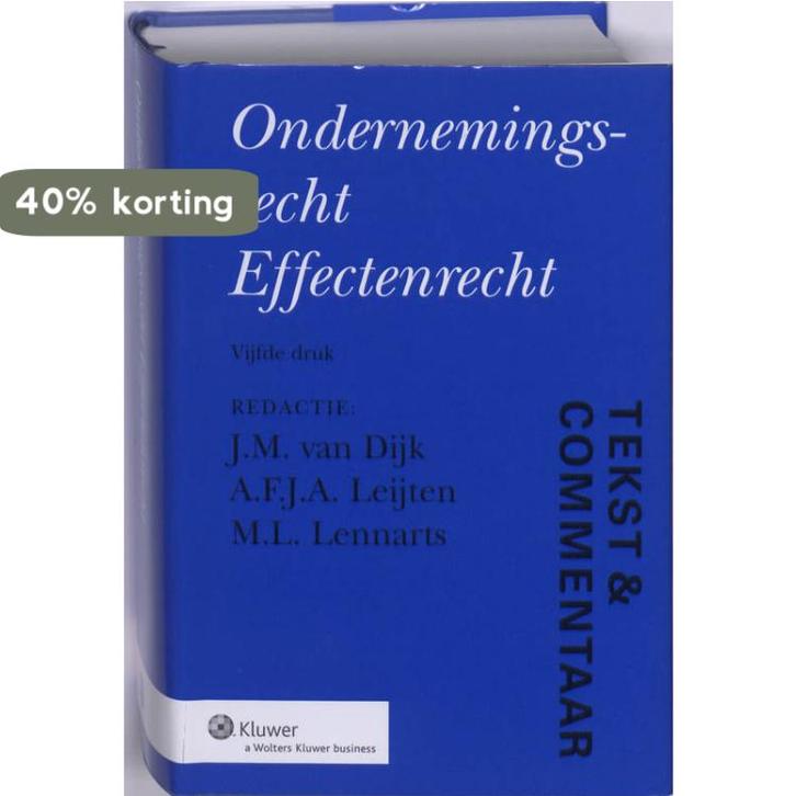 Tekst & Commentaar Ondernemingsrecht en Effectenrecht /, Boeken, Wetenschap, Gelezen, Verzenden