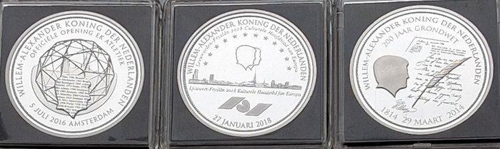 Nederland - Luxe Herdenking munten Willem Alexander Koning, Postzegels en Munten, Munten | Europa | Niet-Euromunten