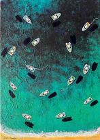 Juli Lampe - A Naval regatta. Entrance to bay of Cape of, Antiek en Kunst